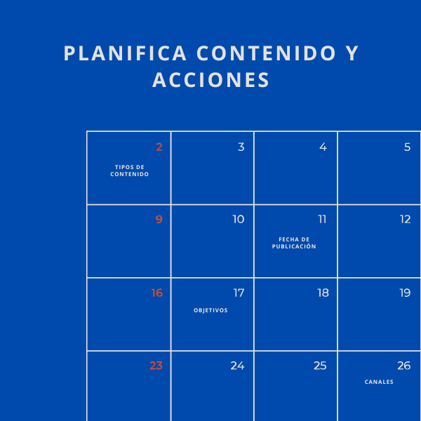 Como planificar tu contenido para tu estrategia de comunicación.
